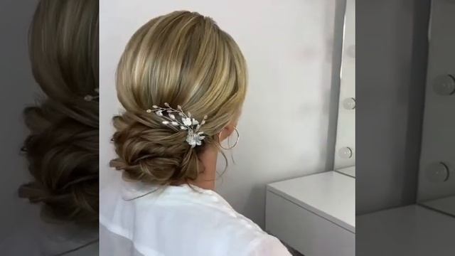 Свадебная прическа | kelin soch turmaklari 2021 | wedding hairstyle | нежная прическа