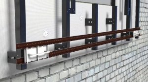 Монтаж кладочных профилей вентилируемого фасада с кирпичом РОНСОН