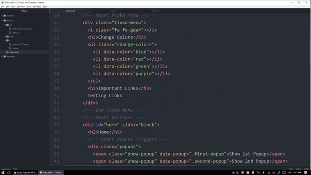 Arabic jQuery Practical Course #020 - How To Change Theme Color смотреть онлайн