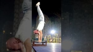 62 года! Стойка на руках на время! Спорт после 60 #sports #workout #спорт #calisthenics