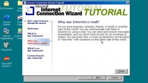 Windows 98: Internet Connection Wizard