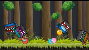 RED BALL 4 YELLOW BLUE PINK BALL & AMONG US BALL 'FUSION BATTLE' with BOSS VOLUME 1 GREEN HILLS 3