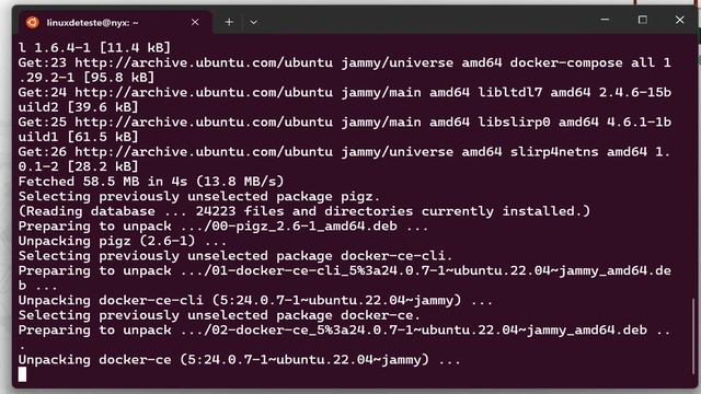 Instalação Docker no terminal ubuntu dentro do Windows смотреть онлайн