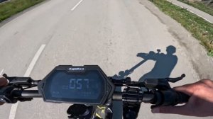 Kugo g3 pro с горки на неполном заряде