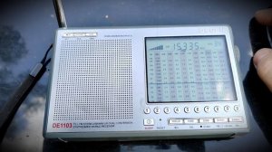 Коротковолновый радиоэфир на радиоприёмник Degen DE1103 - дачные эксперименты.