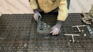 Сварочный стол шаг 50 мм и координатная сетка . Обзор стола размером 1.5х1 м.