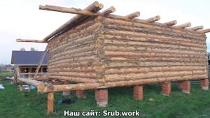 Срубы из Башкирии. Уфа. Сруб 8.35х8.60 в лапу. ИП Искужин