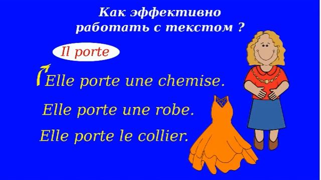 Французский язык. Как работать над текстом. #французский