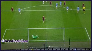 Goal Lionel Messi - Manchester City 0-1 Barcelona - 18-02-2014 Highlights