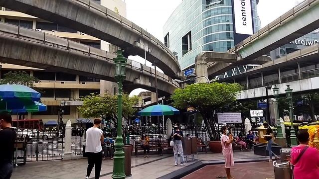 бангкок. алтарь эраван ч1 ศาลท้าวมหาพรหม erawan. просто улицы