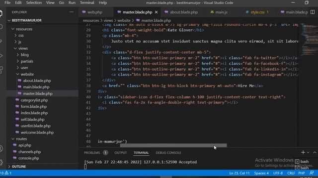 Template Mastering part#6 Laravel Bangla Best Lesson Laravel Advance Tutorial Laravel Update Versio