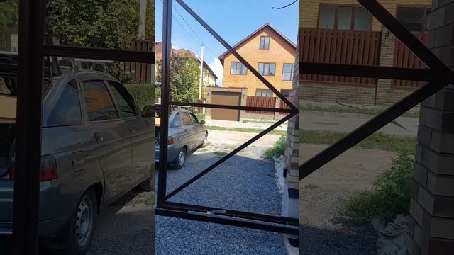 Откатные ворота своими руками) #ростовнадону