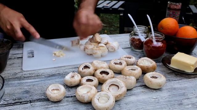 Пьяная курица на гриле