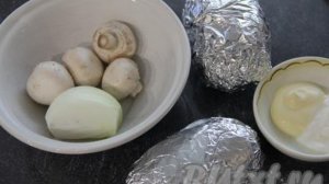 Крошка-картошка с грибами и сыром