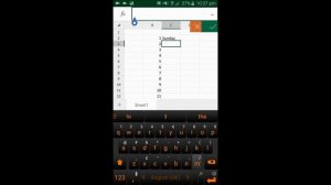 How do I use drag fill in Excel for android?