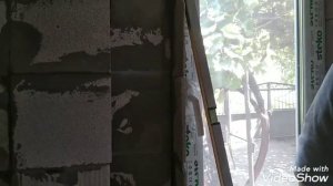 Ремонт в доме. Ремонт на кухне. Окна. Фиксация подоконника. Откосы пеноблоком. мама Вита