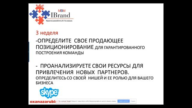 Мастер класс "Как создать поток бизнес-партнеров из интернета в сетевой бизнес" смотреть онлайн