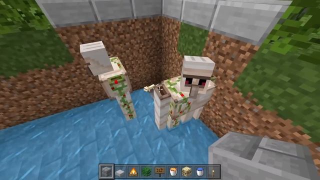 Easiest Iron Farm For Minecraft Bedrock 1.20! смотреть онлайн