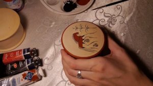 Шкатулка с Мезенской росписью