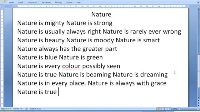 Урок 6.3 Стих про природу. Nature is mighty