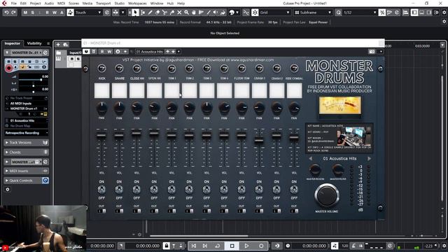 Monster Drum VST by Agus Hardiman | Full Review, cara Download, Instal dan Fiturnya