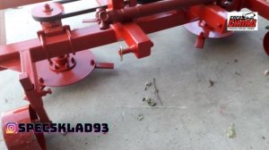 Роторная косилка на 3 диска для минитрактора.