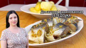 Домашняя маринованная селёдочка, вкусный и очень простой рецепт