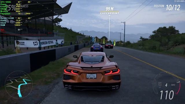 Forza Horizon 5 -- Ryzen 3 4100 GTX 1050ti (Low, High ,Ultra) смотреть онлайн