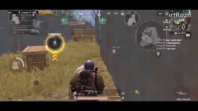 КРЫСИМ НА РОЖКЕ ВСЮ КАТКУ, ПОЛУЧИЛ КУЧУ ЛУТА СИДЯ НА FORT ROZHOK В METRO ROYALE, МЕТРО РОЯЛЬ смотреть онлайн