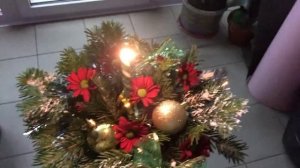 Новогодняя композиция своими руками 2 варианта