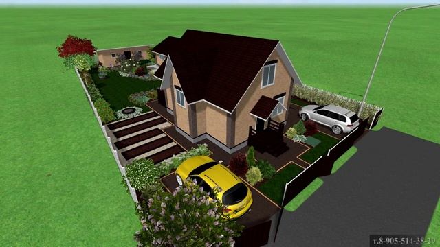 Ландшафтный дизайн участка неправильной формы 9 соток смотреть онлайн