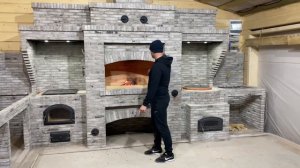 Комплекс барбекю казан мангал тандыр из кирпича