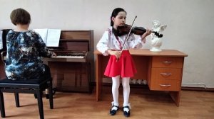 Laura Bajan. "Concert în a-minor" de J.B.Accolay și "Oleandra și Hora" de B. Dubosarschi.