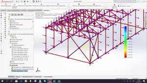 Теплица #5 Анализ результатов расчета Solid Works