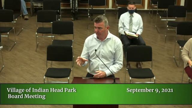 Village of Indian Head Park Board Meeting 9-9-21 смотреть онлайн