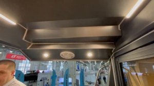 Moscow Boat Show 2023. Кабинный катер SeaMoone 850 обзор кабины,кокпита, крыша.