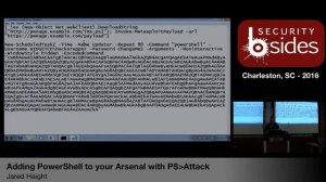 BSidesCHS 2016: "Adding PowerShell to your Arsenal with PSAttack" - Jared Haight