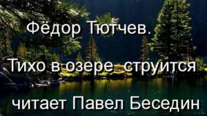 Тихо в озере  струится  Фёдор Тютчев  читает Павел Беседин