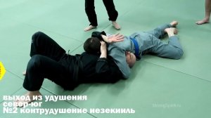 Джиу джитсу уроки онлайн. Север юг. Выход из удушения север-юг. 2 варианта.