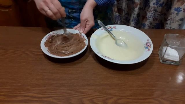 Кекс зебра из рисовой муки, вкусно и быстро. Без глютена. Готовим сами.