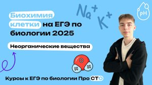 Биохимия клетки (неорганические вещества) | Курсы к ЕГЭ по Биологии ПроСТО | ЕГЭ 2025