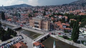 Aerial Views of Sarajevo (Bosnia and Herzegovina)