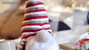 Амигуруми: схема Скандинавский гном. Игрушки вязаные крючком - Free crochet patterns.