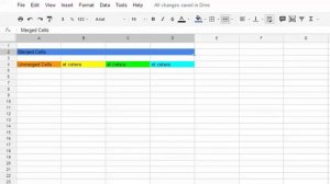 How to use the "Merge Cells" tool in Google Spreadsheets