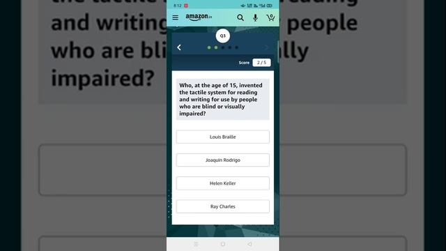 Amazon Quiz Answer Today | Win Polaroid Snap Touch Camera | 11 February 2021 смотреть онлайн