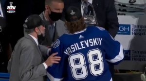 АНДРЕЙ ВАСИЛЕВСКИЙ ОБЛАТАТЕЛЬ ПРИЗА  "CONN SMYTHE TROPHY" СЕЗОНА НХЛ 2020 2021