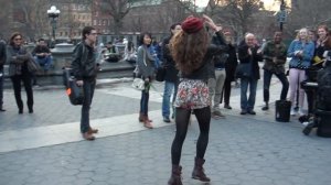 Video#1347 Washington Square Park Ballerina Dancing Pt 1