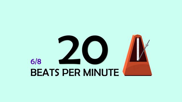 20 BPM 6/8 Metronome смотреть онлайн