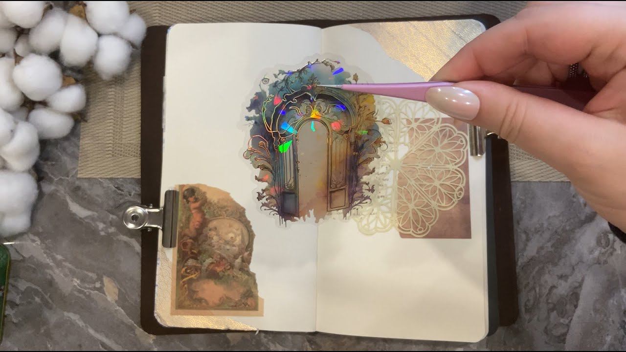 | ASMR for sleep | Vintage Journaling | No talking | Journal decoration | Relaxation 20 смотреть онлайн