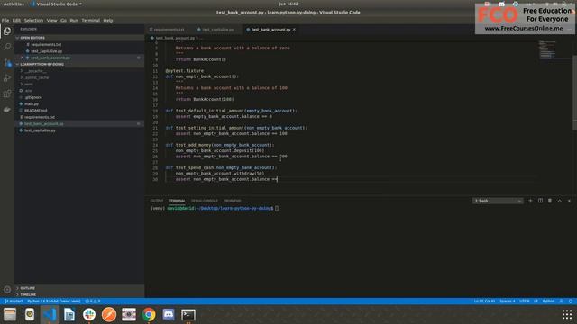 Advanced Python Skills - Fixtures